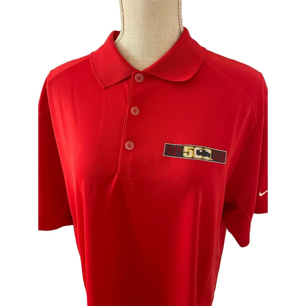Nike Golf Tour Performance Dri-Fit Indy 500 Club Polo‎ Men's Large IMS